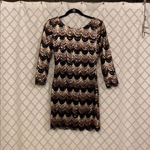 Sequin fitted dress